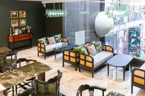 Posezení v ubytování Vishan Garden Boutique Hotel 厦门维尚花园潮宿 中山路步行街店