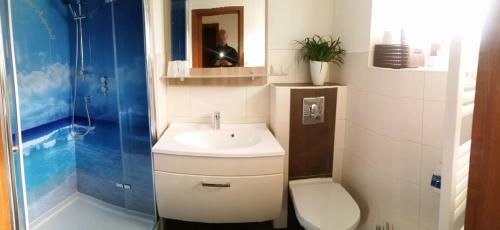 Bilik mandi di Apartment Bodeweg