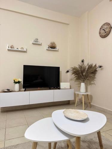 TV a/nebo společenská místnost v ubytování Sea House Durres
