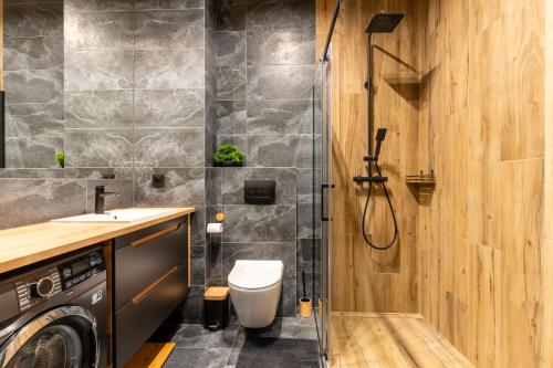 Phòng tắm tại Apartament Grzegorzewska