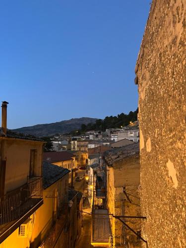 a view of a city from the top of a building at La Tana di Orlando - Magical Dreams in Petralia Sottana