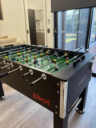 a foosball table with lego figurines on it at The Bloom in Seaspray
