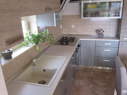 Kuchyň nebo kuchyňský kout v ubytování Mislav Apartment