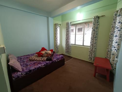 Katil atau katil-katil dalam bilik di Lepcha Jagat Samjana Homestay