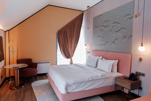 Postel nebo postele na pokoji v ubytování Gulkam Resort