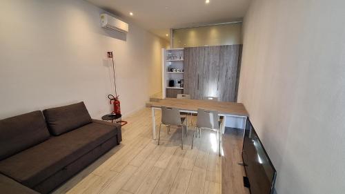 Χώρος καθιστικού στο Laguna Palace Resort appartamento con una camera