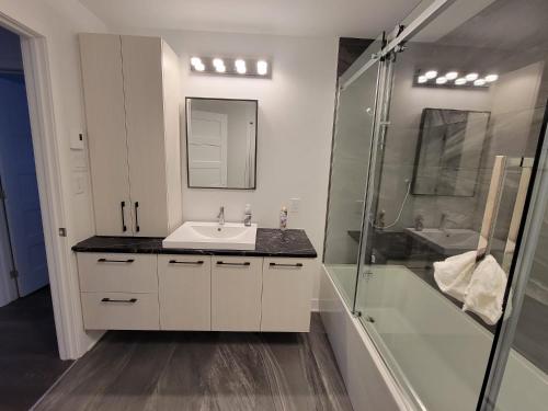 Koupelna v ubytování Paradis & SPA - Private Hot Tub at Saint Come