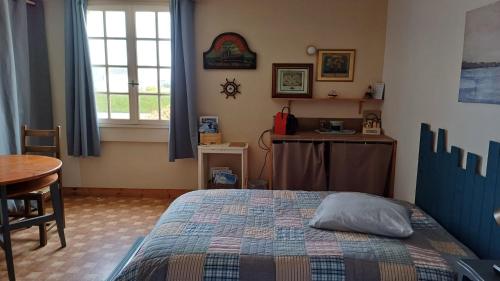 Posteľ alebo postele v izbe v ubytovaní Le relais du phare