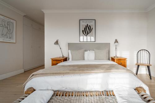 Ένα ή περισσότερα κρεβάτια σε δωμάτιο στο Yzer Beach House