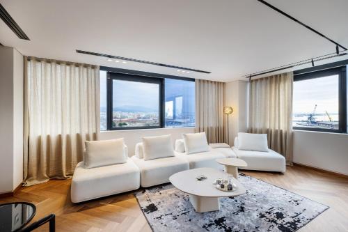 Posezení v ubytování SkySuite42