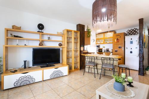 Η κουζίνα ή μικρή κουζίνα στο Apartamento ArenaNegra