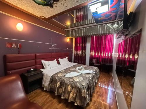 Postel nebo postele na pokoji v ubytování Hotel Manantial No,001