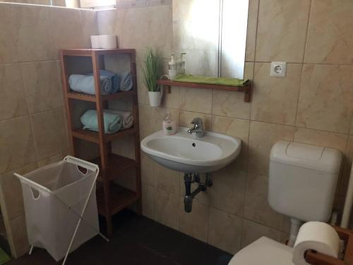 Koupelna v ubytování Bestapartman