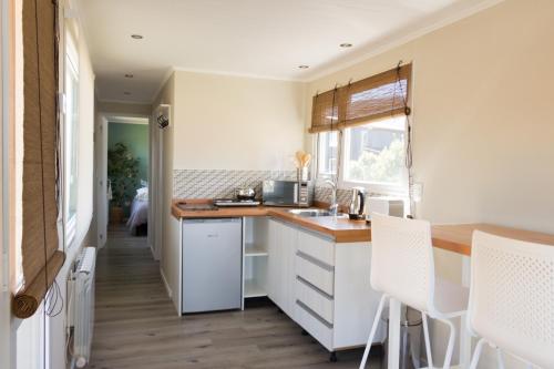 Кухня или мини-кухня в Mirador del Ventana
