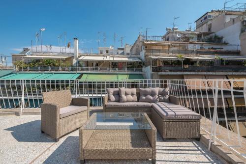 Penthouse Acropolis View Sunset Balcony