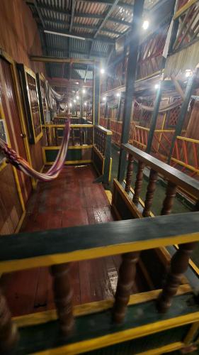 a large room with a rope in a boat at bahia del sol - ladrilleros in Buenaventura