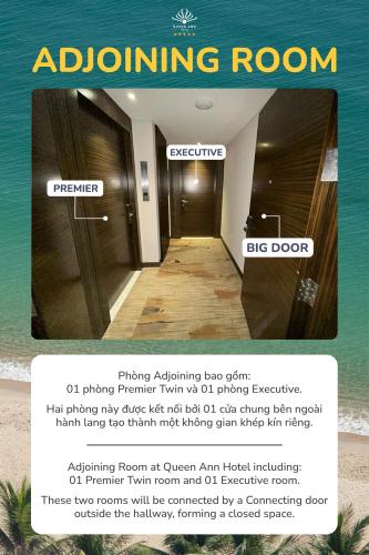 a flyer for a room with an elevator at Queen Ann Nha Trang Hotel in Nha Trang