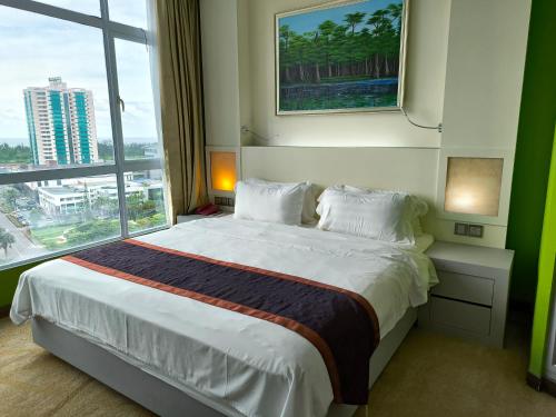 Katil atau katil-katil dalam bilik di Meritz Hotel