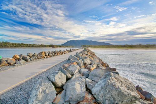 Landskap semula jadi dekat dengan taman percutian