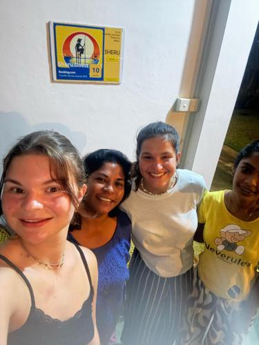 a group of women posing for a picture at Sheru Guest in Matara