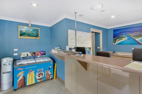 Dapur atau dapur kecil di Jacaranda Holiday Park