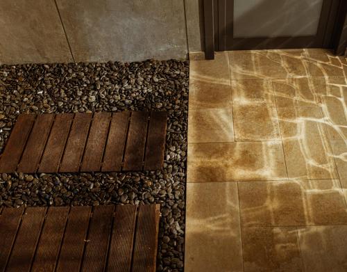 an overhead view of the entrance to a building at Mulberries in Żabbar