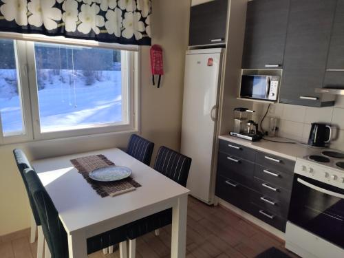 Kuchyň nebo kuchyňský kout v ubytování Lake Cottage Onnenranta