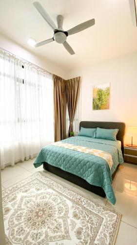 Postel nebo postele na pokoji v ubytování Condo Ioi City Mall Putrajaya, 3 & 2 Bedrooms, near to Hospital Serdang, UPM, Uniten