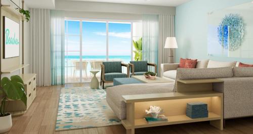 Area soggiorno di Beaches Turks and Caicos Resort Villages and Spa All Inclusive