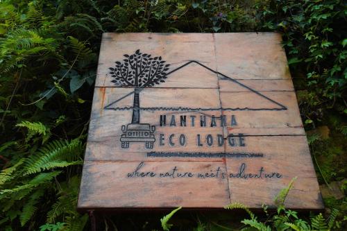 a sign that saysnatural ice house when no one needs medicine at Hanthana Eco Lodge in Kandy