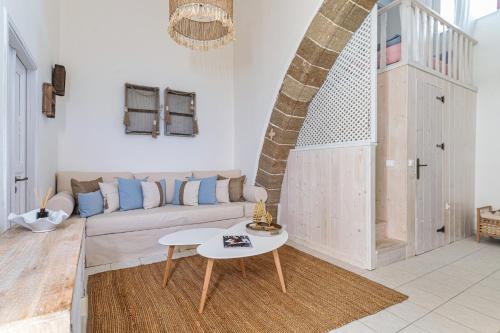 Χώρος καθιστικού στο Melenia House