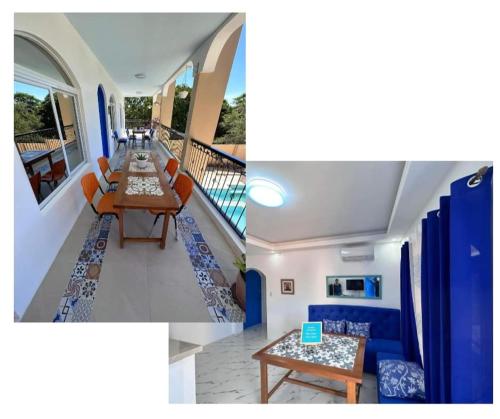 Posezení v ubytování Aina Hannah Family Resort's Greek Unit