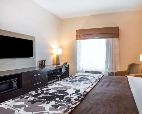 Postel nebo postele na pokoji v ubytování Sleep Inn Cartersville