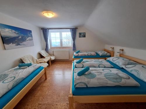 Postel nebo postele na pokoji v ubytování Penzion Pochop