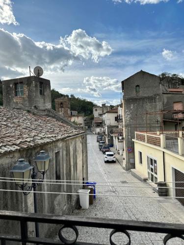 a view of a street in a town with buildings at All'Ombra del Campanile in Palizzi
