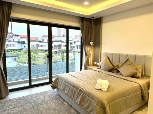 En eller flere senge i et værelse på Zensiri Luxury 3BDR Pool Villa