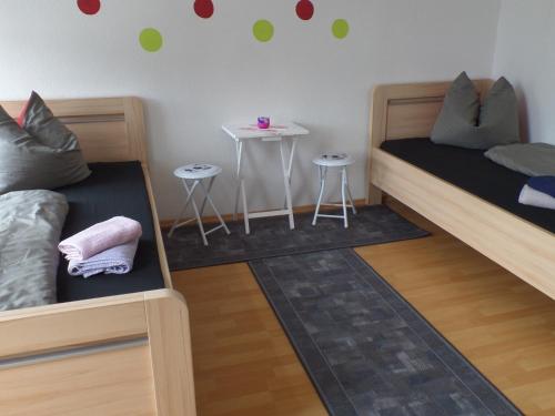 Postel nebo postele na pokoji v ubytování Hostel im Medizinerviertel