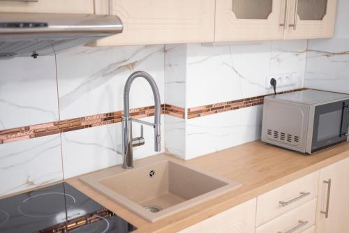 Kuchyň nebo kuchyňský kout v ubytování Apartmány Princ Děčín