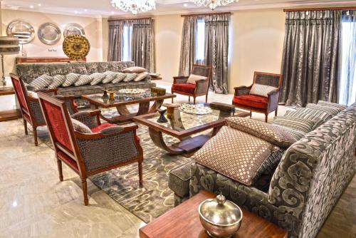 Istumisnurk majutusasutuses Grand Hotel Djibloho