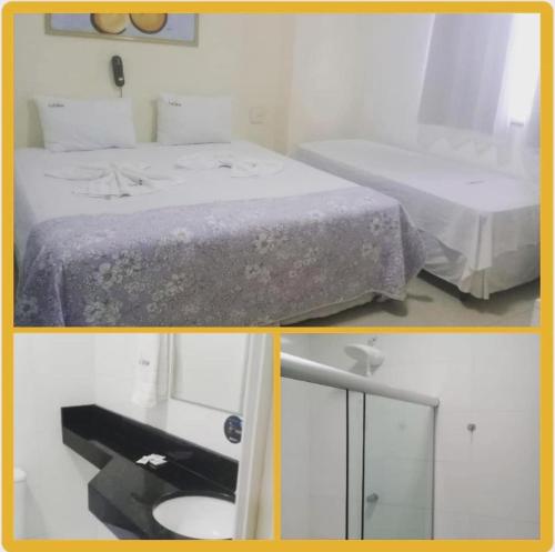 Ένα ή περισσότερα κρεβάτια σε δωμάτιο στο HOTEL LUCIANA