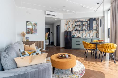 Posezení v ubytování Caramel apartment