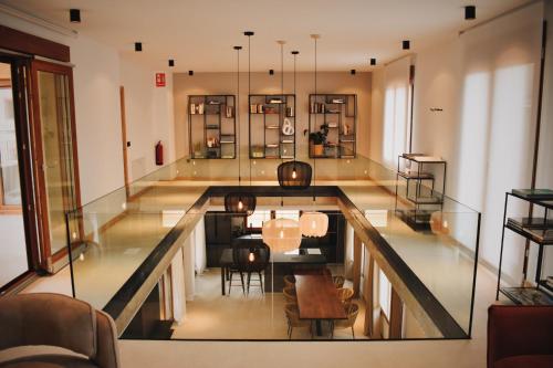 Χώρος καθιστικού στο Casa Bamba