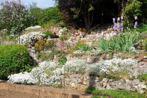 Jardín al aire libre en Gite des Rouges Terres