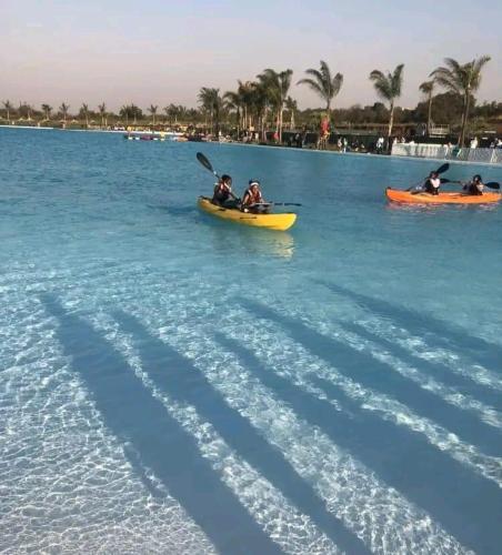 a group of people in kayaks in the water at The Blyde SUPER STAR in Pretoria