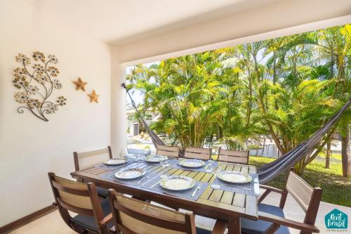 Κήπος έξω από το Reserva Imbassaí - Apto TD 3 102 Buganvílias