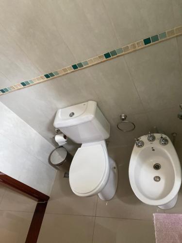 Koupelna v ubytování Casa temporaria M&N