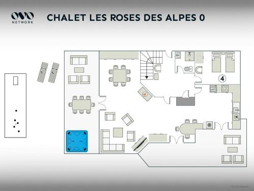 Půdorys ubytování Chalet Les Roses Des Alpes - OVO Network