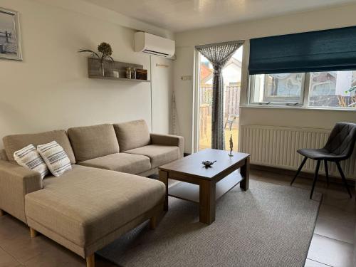 Χώρος καθιστικού στο Aangenaam Texel Duo Bungalow