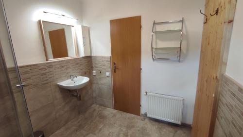 Koupelna v ubytování Lukíno - apartmány