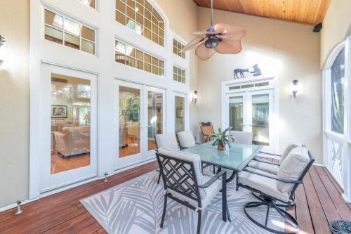 a dining room with a table and chairs at Counting Stars! - Retreat on Fripp Island in Fripp Island